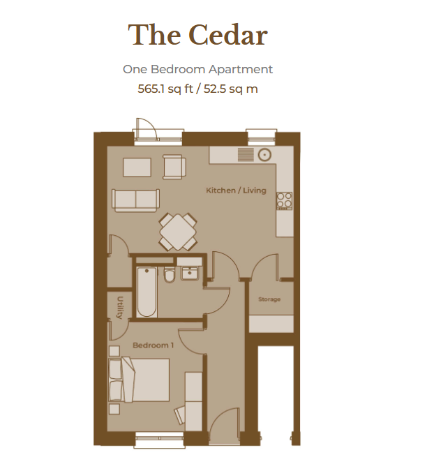 The Cedar floor plan